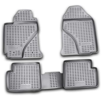 Коврики в салон для Toyota Corolla 2002-2007, полиуретановые Element-Novline