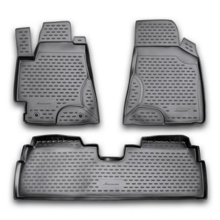 Коврики в салон для Toyota Highlander '01-07, полиуретановые Element-Novline