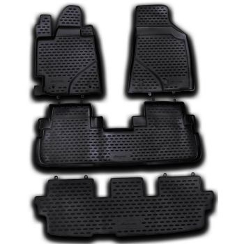 Коврики в салон для Toyota Highlander '10-14, полиуретановые Element-Novline