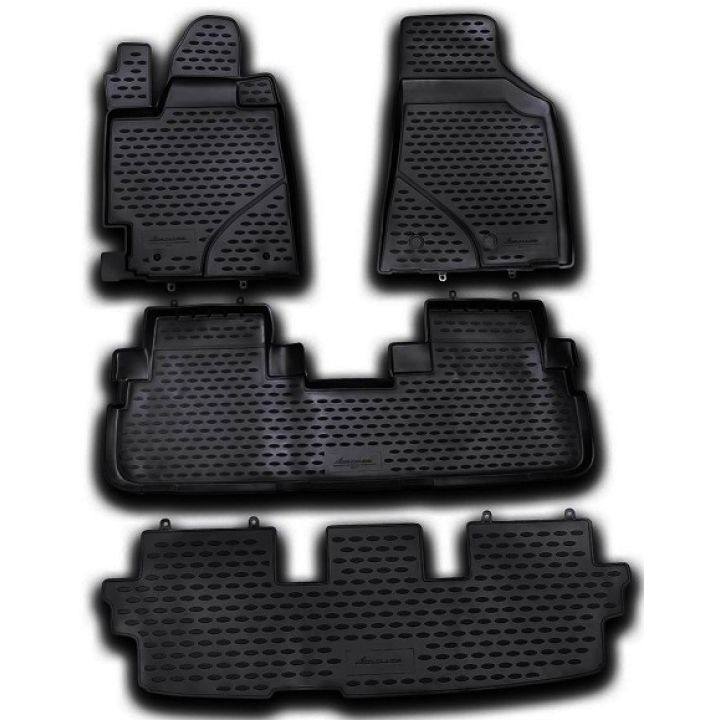 Коврики в салон для Toyota Highlander '10-14, полиуретановые Element-Novline
