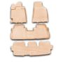 Коврики в салон для Toyota Highlander '10-13 бежевый, полиуретановые Element-Novline