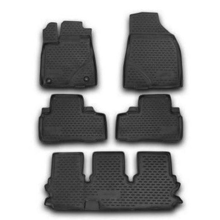 Коврики в салон для Toyota Highlander '14-20, полиуретановые Element-Novline