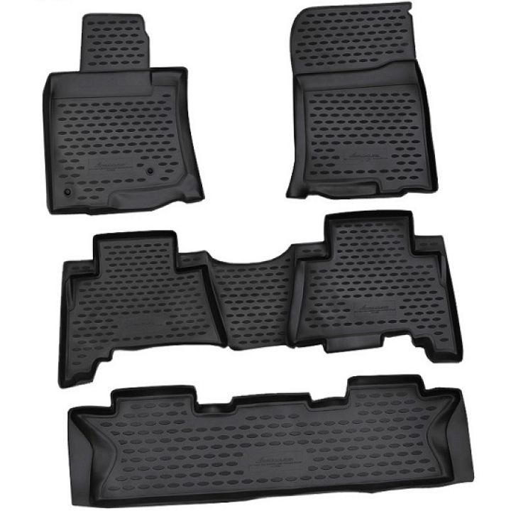 Коврики в салон для Toyota LC Prado 150 '10-13, (7 мест), полиуретановые Element-Novline