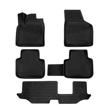 Коврики 3D в салон для Volkswagen Atlas '17-, полиуретановые Element-Novline