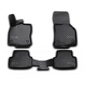 Коврики 3D в салон для Volkswagen Golf VII '12-20, полиуретановые Element-Novline