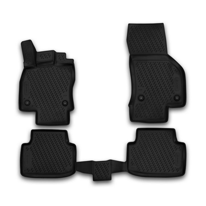 Коврики 3D в салон для Volkswagen Passat B8 '15-, полиуретановые Element-Novline