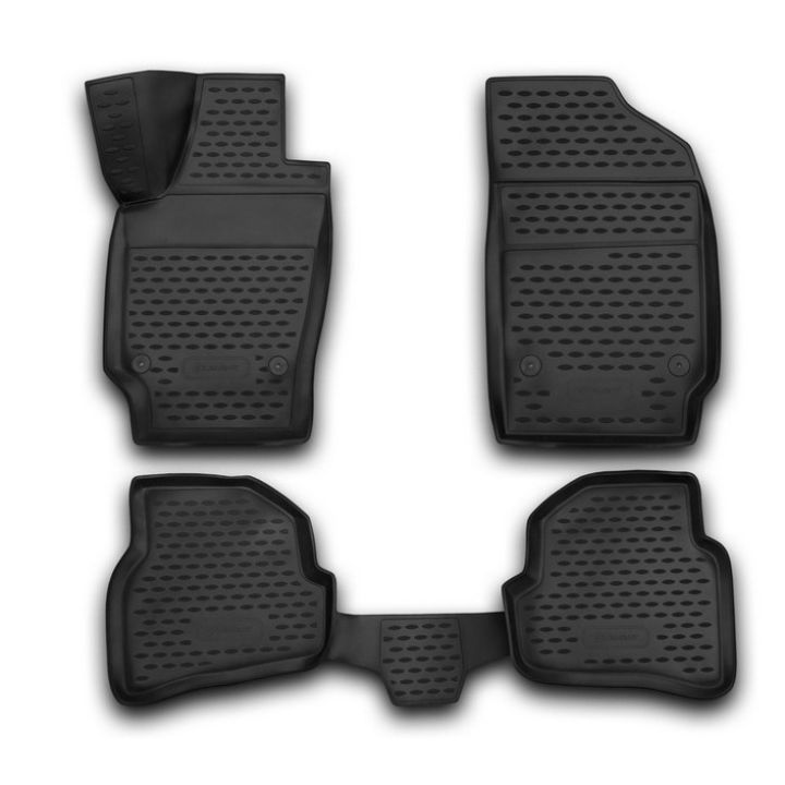 Коврики 3D в салон для Volkswagen Polo '10- седан, полиуретановые Element-Novline
