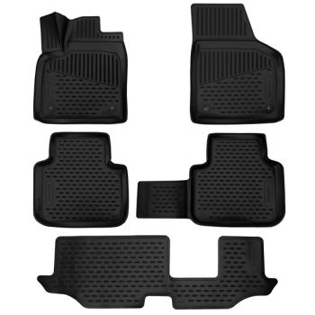 Коврики 3D в салон для Volkswagen Teramont 2016-, полиуретановые Element-Novline