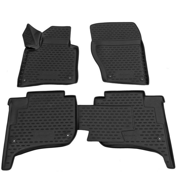 Коврики 3D в салон для Volkswagen Touareg '10-18, полиуретановые Element-Novline