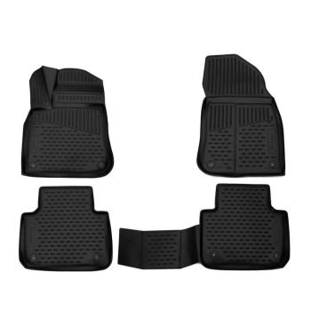 Коврики 3D в салон для Volkswagen Touareg '18-, полиуретановые Element-Novline