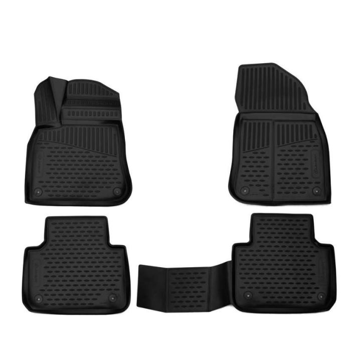 Коврики 3D в салон для Volkswagen Touareg '18-, полиуретановые Element-Novline