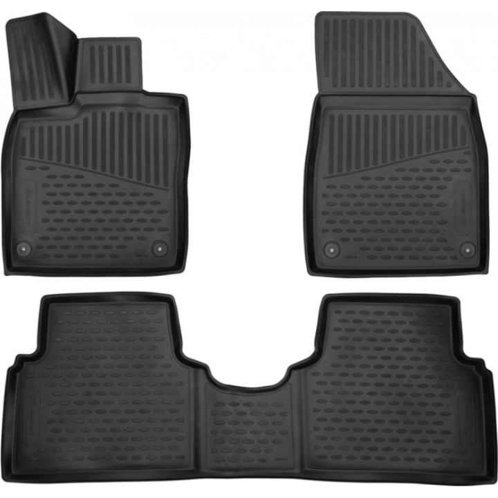 Коврики 3D в салон для Volkswagen iD. 3 '20-, полиуретановые Element-Novline