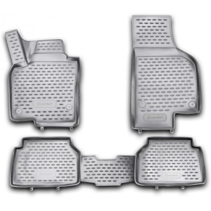 Коврики 3D в салон для Volkswagen Tiguan '07-16, полиуретановые Element-Novline