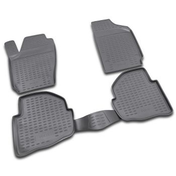 Коврики в салон для Volkswagen Polo '02-09, полиуретановые Element-Novline