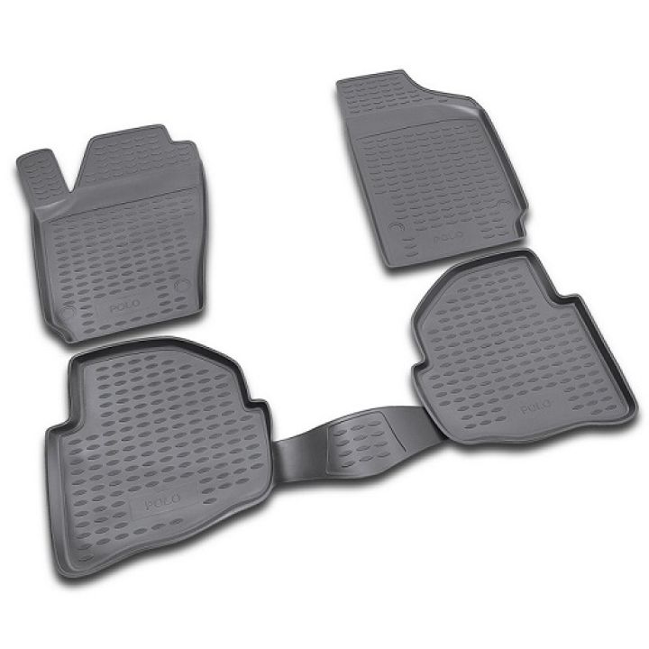Коврики в салон для Volkswagen Polo '02-09, полиуретановые Element-Novline