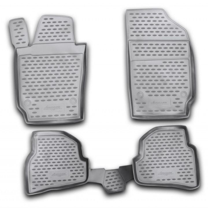 Коврики в салон для Volkswagen Polo '09-, хетчбек, полиуретановые Element-Novline