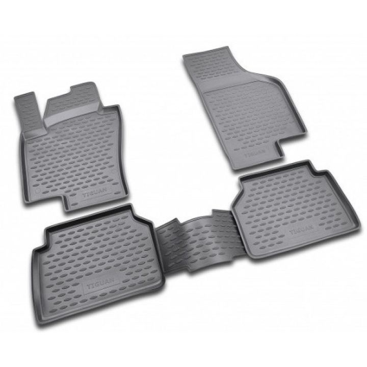 Коврики в салон для Volkswagen Tiguan '07-16, полиуретановые Element-Novline