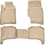 Коврики в салон для Volkswagen Touareg '02-09 бежевые, полиуретановые Element-Novline