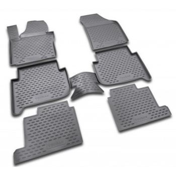 Коврики в салон для Volkswagen Touran '03-15 (7 мест), полиуретановые Element-Novline