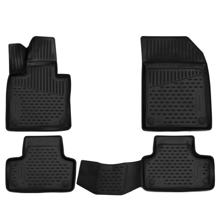 Коврики 3D в салон для Volvo XC60 2017-, полиуретановые Element-Novline