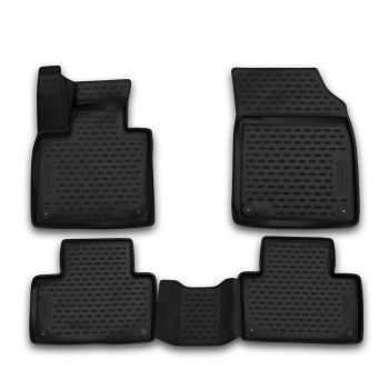 Коврики 3D в салон для Volvo XC90 '15-, полиуретановые Element-Novline