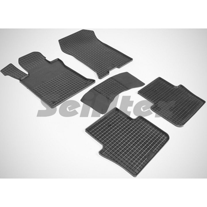 Коврики в салон для Acura TLX '14-20 резиновые, черные (Seintex)