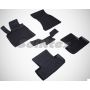 Коврики в салон для Audi Q5 '08-17 резиновые, черные (Seintex)