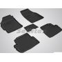 Коврики в салон для Chevrolet Spark '11- резиновые, черные (Seintex)