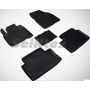 Коврики в салон для Citroen C5 / DS5 '08- резиновые, черные (Seintex)