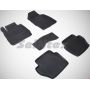 Коврики в салон для Ford Fiesta '09-17 резиновые, черные (Seintex)