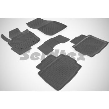 Коврики в салон для Ford Fusion USA 2012- резиновые, черные (Seintex)