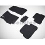 Коврики в салон для Hyundai Accent '01-05 резиновые, черные (Seintex)