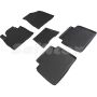Коврики в салон для Hyundai Sonata '15- LF резиновые, черные (Seintex)