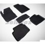 Коврики в салон для Kia Ceed '06-12 резиновые, черные (Seintex)