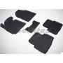 Коврики в салон для Kia Sportage 2010 - 2015 резиновые, черные (Seintex)