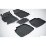 Коврики в салон для Mazda 6 '08-12 резиновые, черные (Seintex)