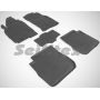 Коврики в салон для Mitsubishi Outlander '03-07 резиновые, черные (Seintex)
