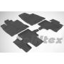 Коврики в салон для Nissan Pathfinder '14- резиновые, черные (Seintex)