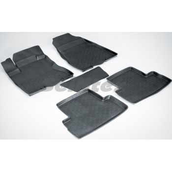 Коврики в салон для Nissan X-Trail (T31) '08-15 резиновые, черные (Seintex)