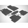 Коврики в салон для Renault Megane 3 '08-16 резиновые, черные (Seintex)