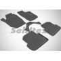 Коврики в салон для Skoda Fabia 2 '07-14 резиновые, черные (Seintex)