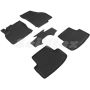 Коврики в салон для Skoda Karoq 2018 - резиновые, черные (Seintex)