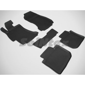 Коврики в салон для Subaru XV '11-16 резиновые, черные (Seintex)