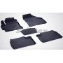Коврики в салон для Toyota Corolla 2013-2018 резиновые, черные (Seintex)