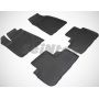 Коврики в салон для Toyota Highlander '14- резиновые, черные (Seintex)
