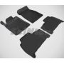 Коврики в салон для Toyota Land Cruiser 200 '07- резиновые, черные (Seintex)