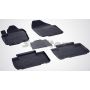 Коврики в салон для Toyota RAV4 2013 - 2018 резиновые, черные (Seintex)