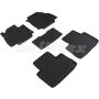 Коврики в салон для Toyota RAV4 2019- МКПП резиновые, черные (Seintex)