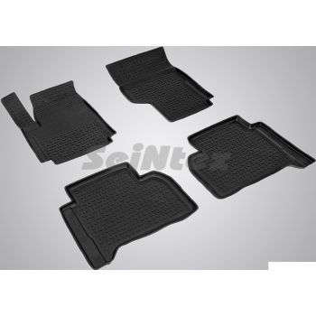 Коврики в салон для Volkswagen Amarok '10- резиновые, черные (Seintex)