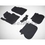 Коврики в салон для Volkswagen Caddy '04-15 резиновые, черные (Seintex)